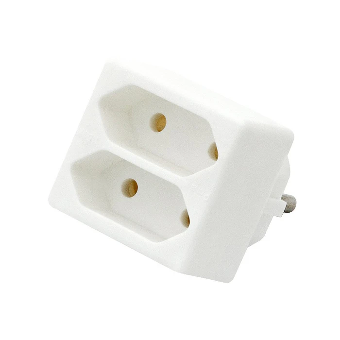 Ταφ Ρεύματος 220V R-2 με 2 Πρίζες χωρίς γείωση