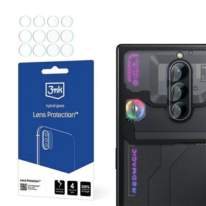 3MK Lens Protect Nubia Red Magic 8 Pro / 8 Pro+ / 8s Pro [4 PACK]