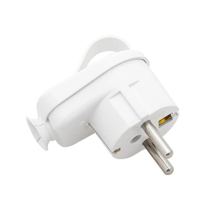 Φις Ρεύματος Αρσενικό Σούκο Γωνιακό με Δαχτυλίδι Λευκό