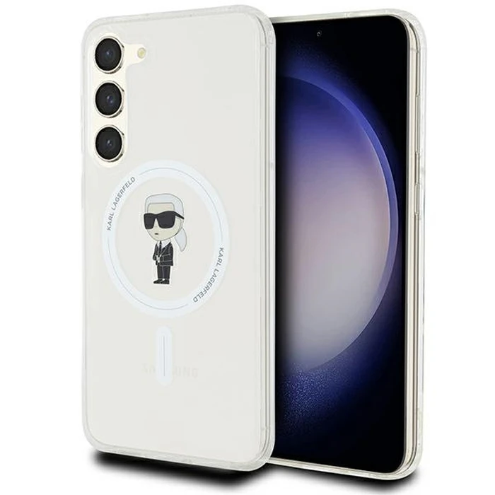 Karl Lagerfeld KLHMS23MHFCKNOT Samsung Galaxy S23+ Plus hardcase IML Ikonik MagSafe transparent