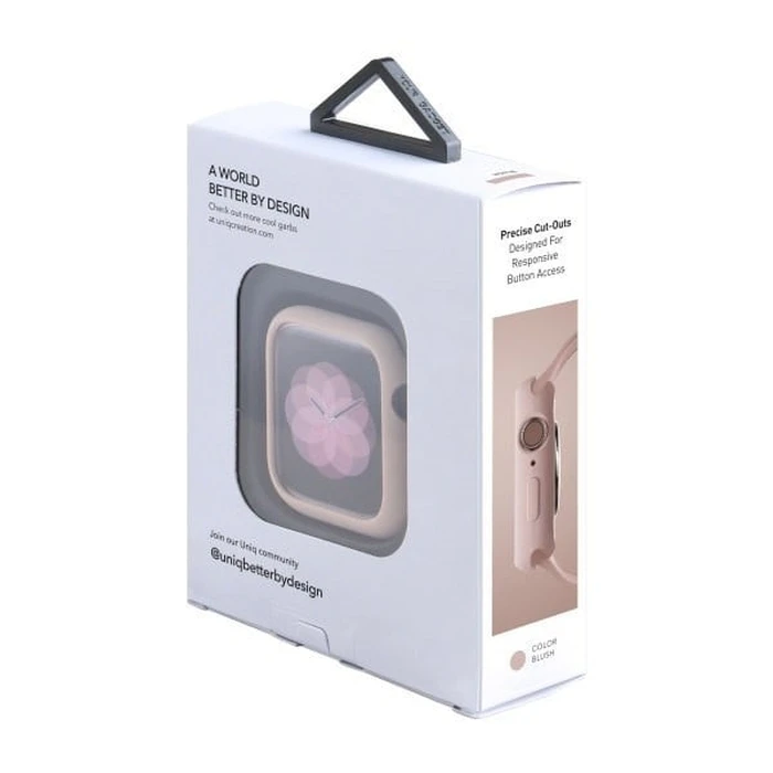 UNIQ Lino case Apple Watch 4/5/6/7/8/9/SE 44/45mm pink/blush pink