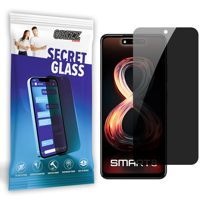GrizzGlass Matte SecretGlass Infinix Smart 8 Pro 