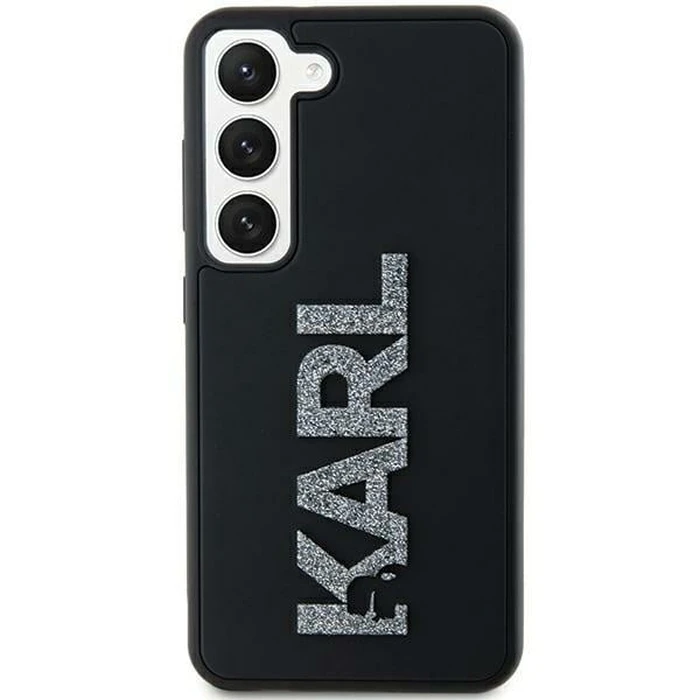 Karl Lagerfeld KLHCS23L3DMBKCK Samsung Galaxy S23 Ultra hardcase 3D Rubber Glitter Logo black