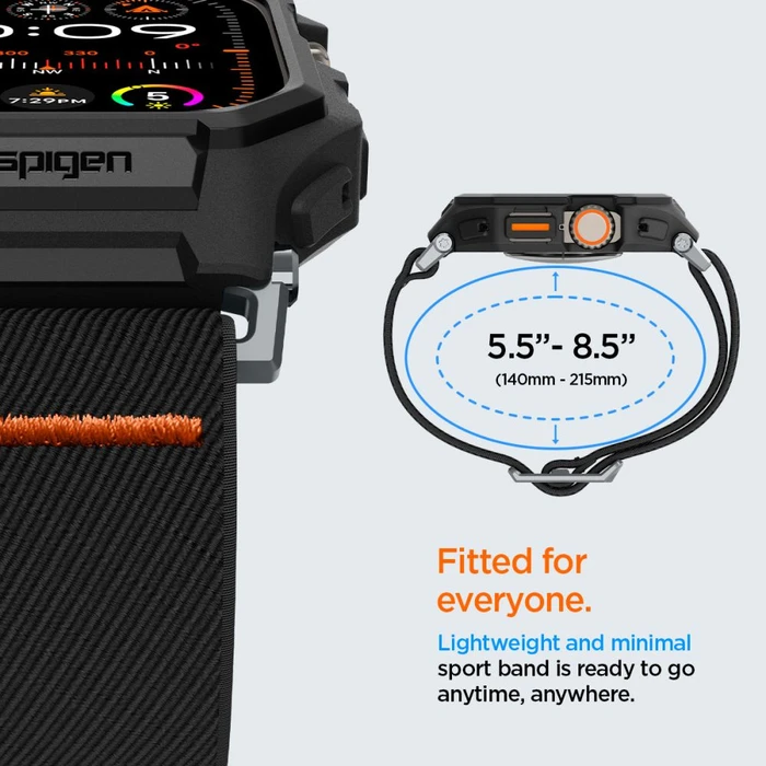 Case Spigen Lite Fit Pro Apple Watch Ultra 1 / 2 / 3 49mm Matte Black