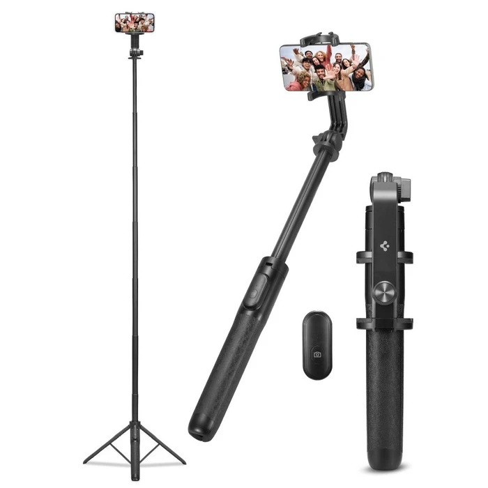 Spigen S560W Bluetooth Selfie Stick Tripod Black