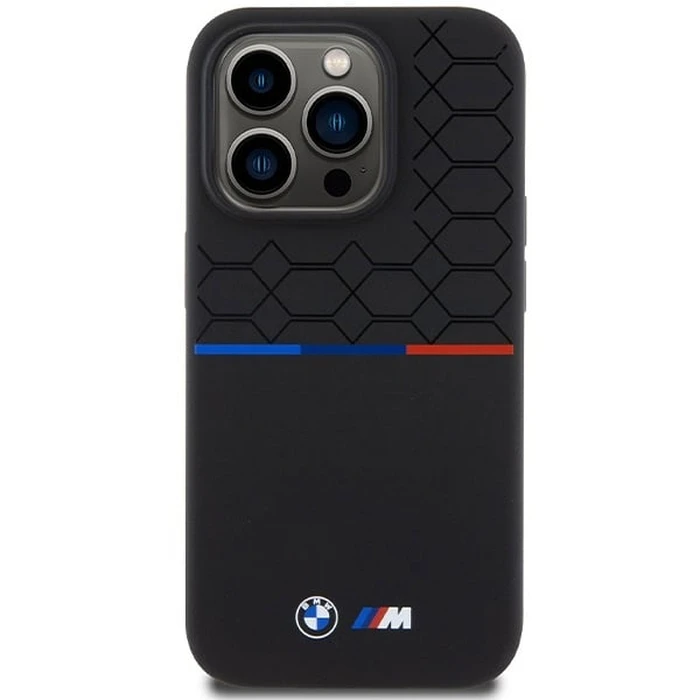BMW BMHMP15L22SMPK Apple iPhone 15 Pro hardcase M Silicone Pattern MagSafe black