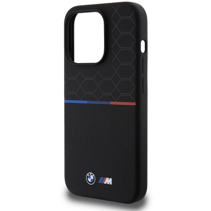 BMW BMHMP15L22SMPK Apple iPhone 15 Pro hardcase M Silicone Pattern MagSafe black