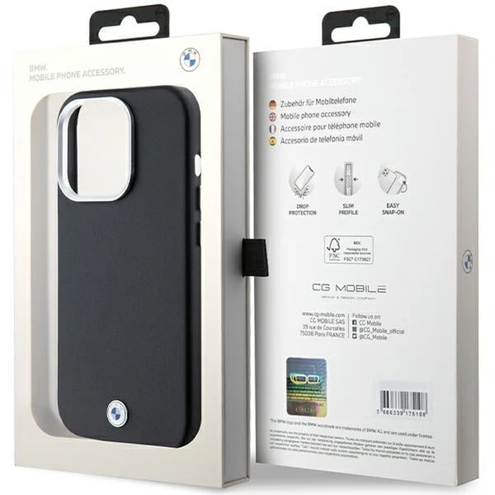 BMW BMHMP14L23PUFWK Apple iPhone 14 Pro Signature Wrapped Metal MagSafe black