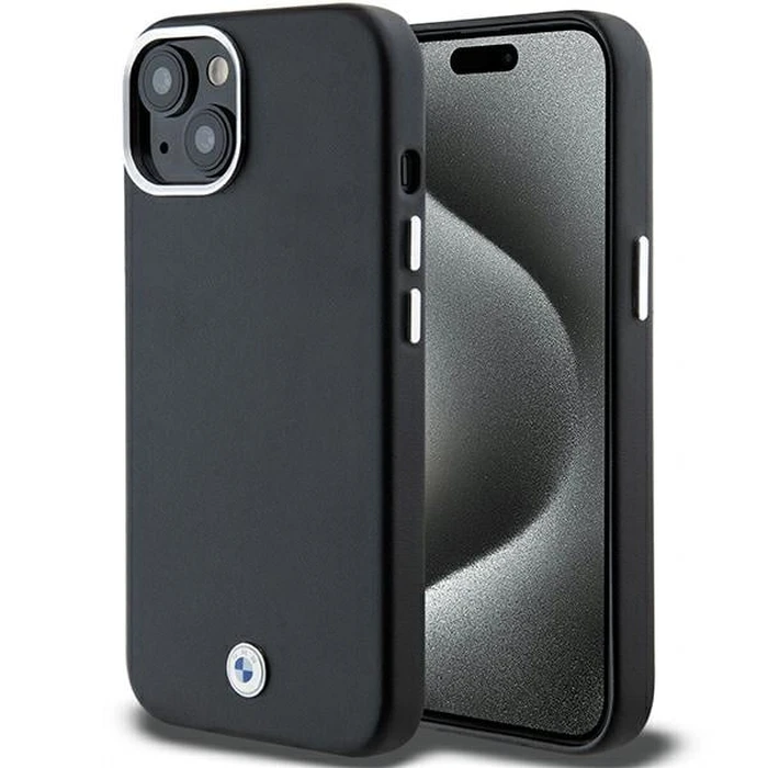 BMW BMHMP14S23PUFWK Apple iPhone 14 / 15 Signature Wrapped Metal MagSafe black
