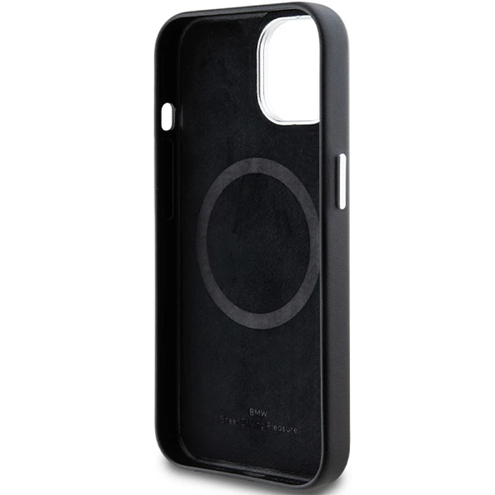 BMW BMHMP14S23PUFWK Apple iPhone 14 / 15 Signature Wrapped Metal MagSafe black