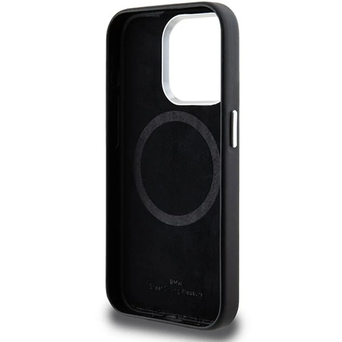BMW BMHMP15L23PUFWK Apple iPhone 15 Pro Signature Wrapped Metal MagSafe black