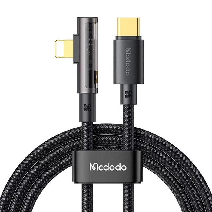 Καλώδιο USB-C Mcdodo to Lightning 90-degree CA-3390 36W 1.2m (Black)