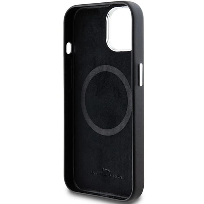 BMW BMHMP15S23PUFWK Apple iPhone 15 / 14 / 13 Signature Wrapped Metal MagSafe black