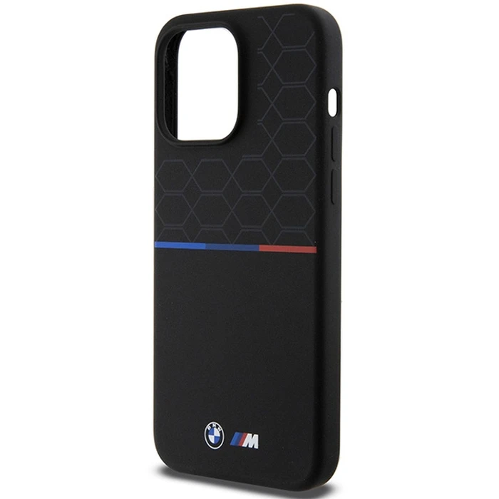 BMW BMHMP15X22SMPK Apple iPhone 15 Pro Max hardcase M Silicone Pattern MagSafe black