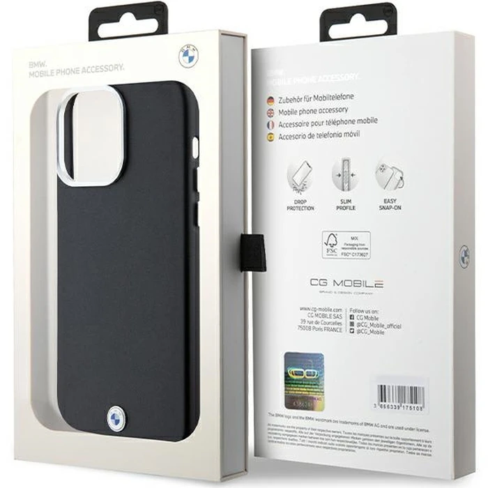 BMW BMHMP15X23PUFWK Apple iPhone 15 Pro Max Signature Wrapped Metal MagSafe black