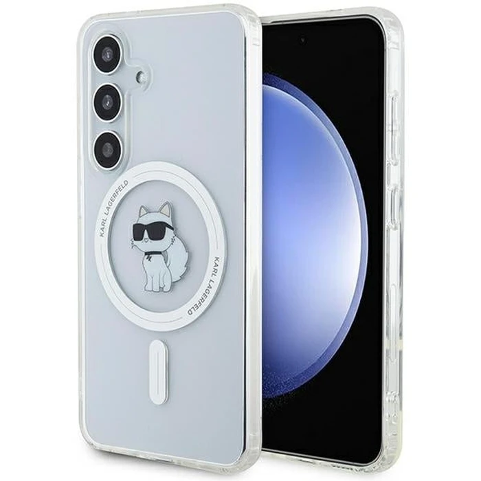 Karl Lagerfeld KLHMS24SHFCCNOT Samsung Galaxy S24 hardcase IML Choupette MagSafe transparent