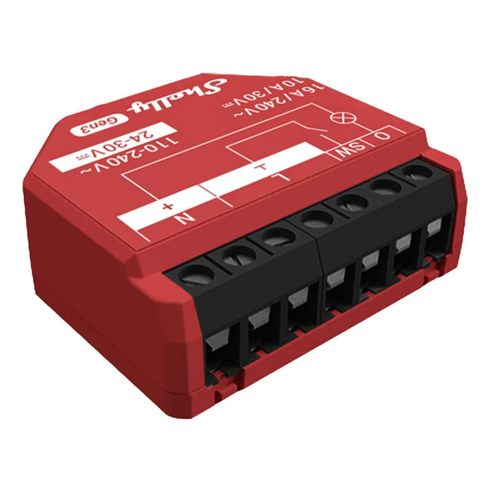 Ενδιάμεσος Διακόπτης Shelly 1PM Gen3 controller