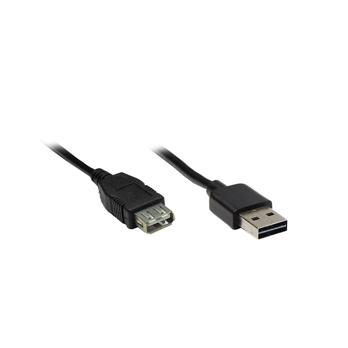 Good Connections USB 2.0 Extension Cable, USB-A Male to USB-A Female, 2 m, Black (MPN 2511-EU02, EAN 4014619576852)
