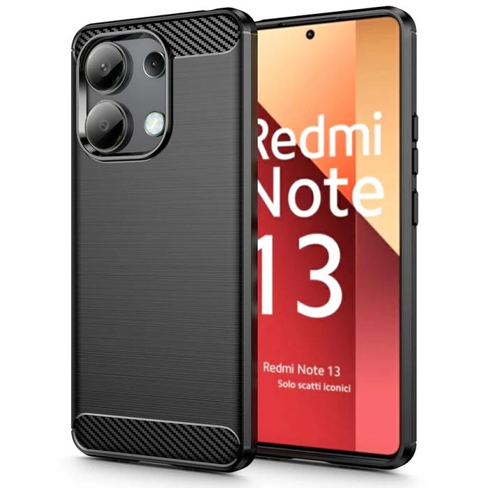 Tech-Protect TPUCarbon Xiaomi Redmi Note 13 4G Black