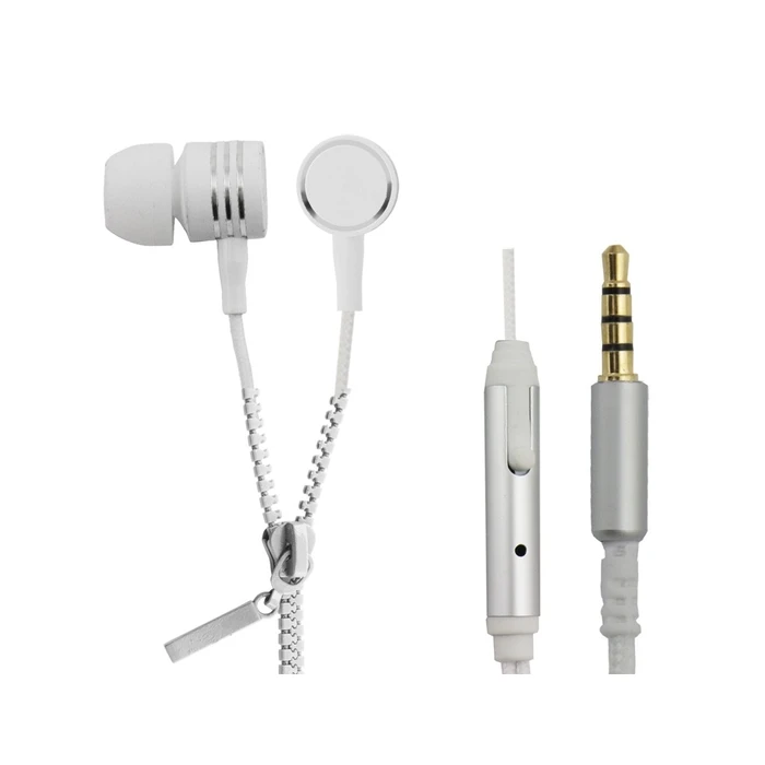 Handsfree Ακουστικά Esperanza ZIPPER with microphone White