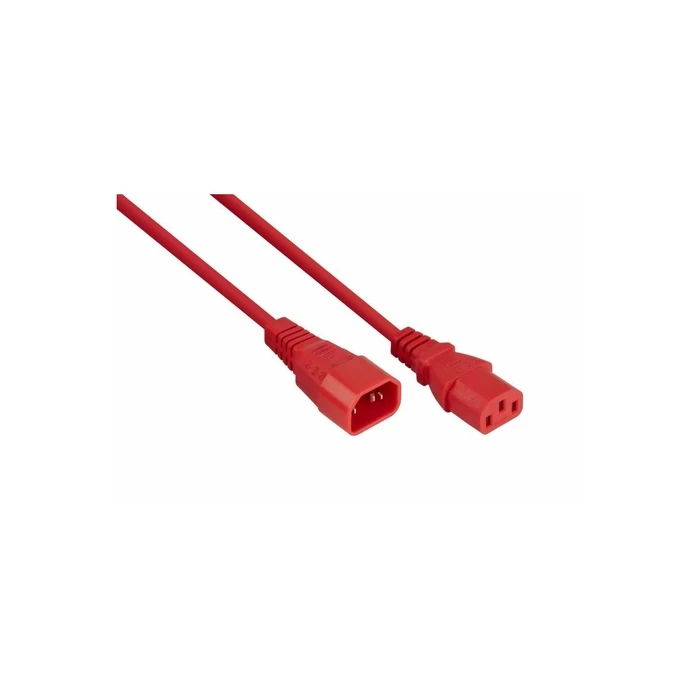 Kabelmeister IEC C14 to C13 Power Extension Cable, Red, 0.5 m (MPN SK1430-R005)