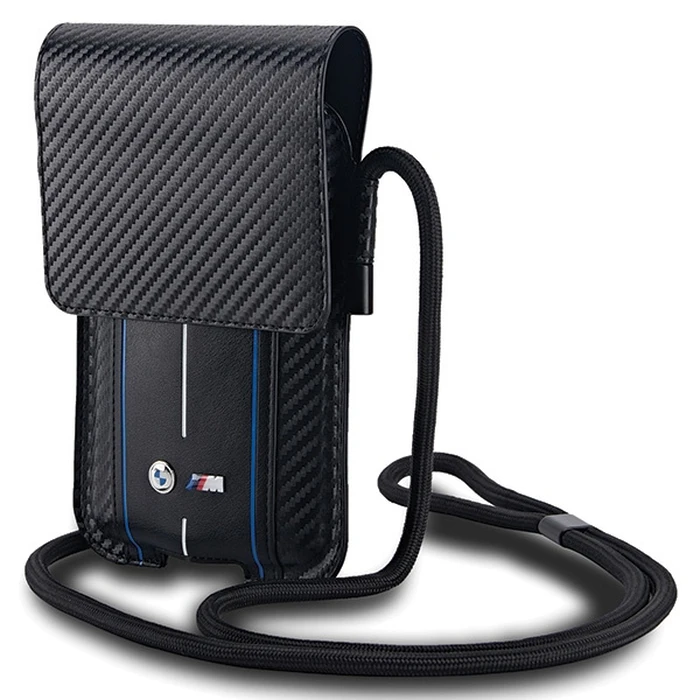 BMW BMPSP15XMSCAKL Wallet Bag Carbon Blue Stripes black