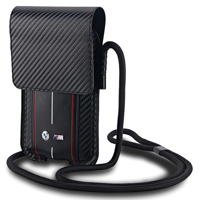 BMW BMPSP15XMSCAKR Wallet Bag Carbon Red Stripes black
