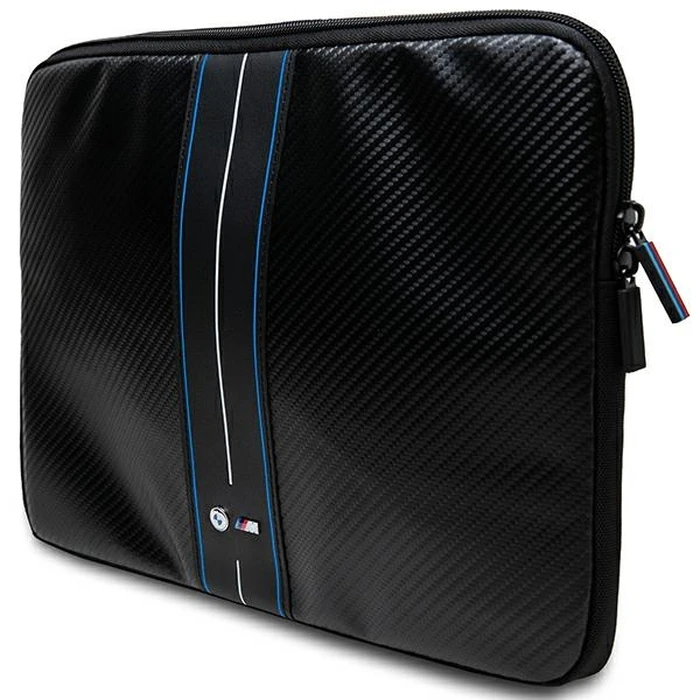 BMW Sleeve BMCS16COMSCAKL 16" Carbon Blue Stripes black