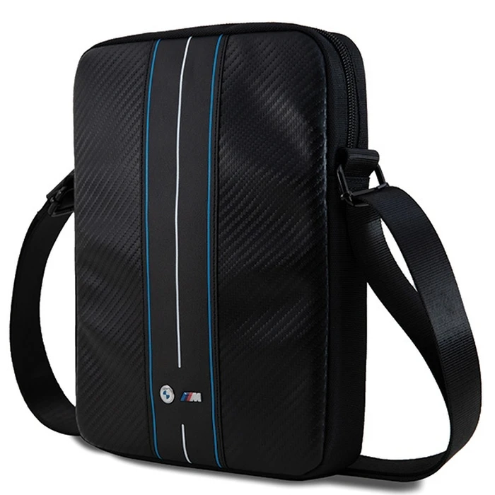 BMW BMTB8COMSCAKL 8" Carbon Blue Stripes black