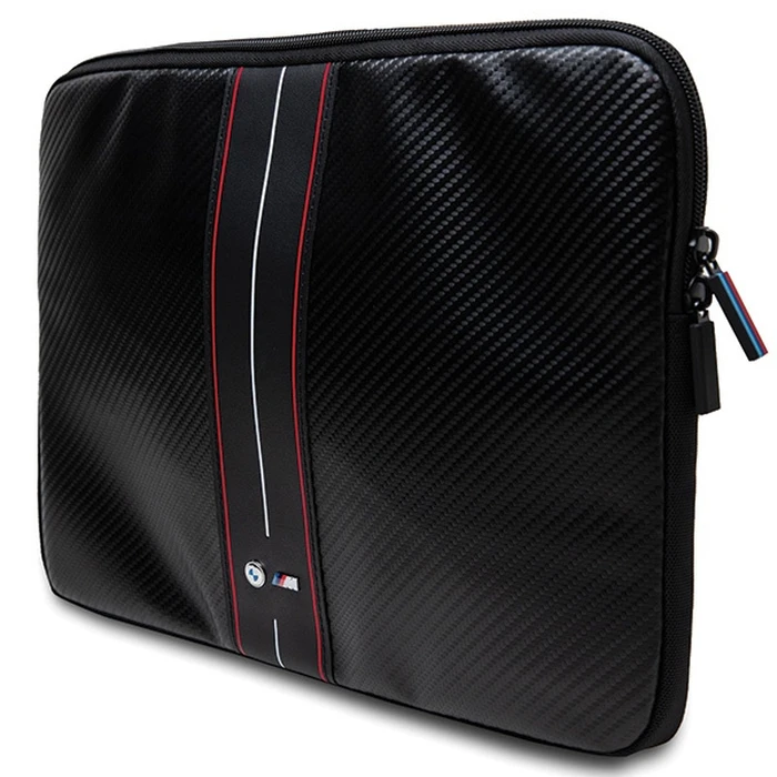 BMW Sleeve BMCS14COMSCAKR 14" Carbon Red Stripes black