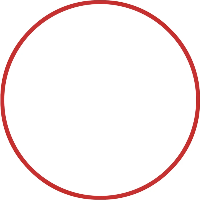 Hula Hoop AMILA 70cm Φ19mm, 260g, Red