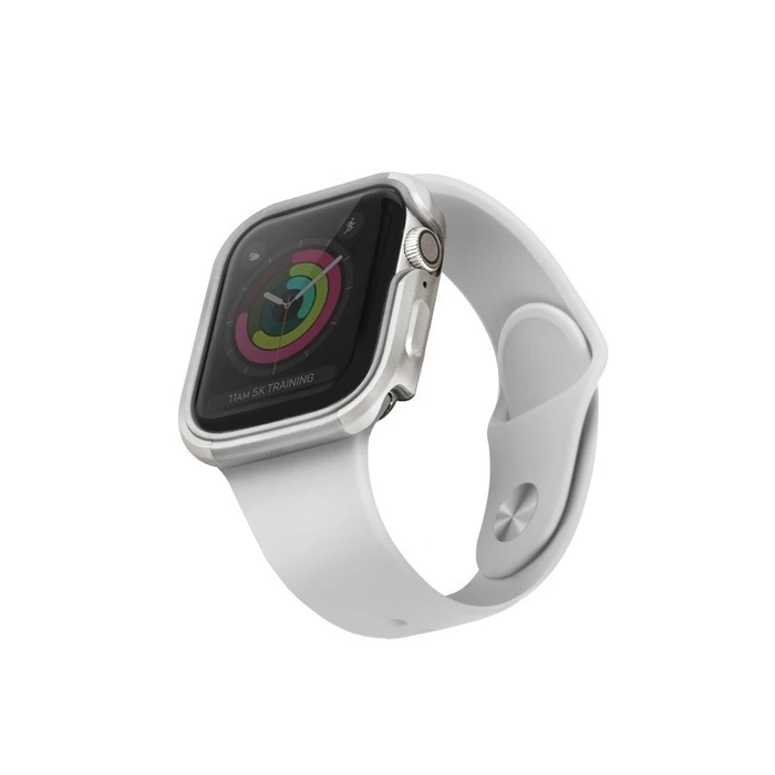 UNIQ Valencia Case Apple Watch 4/5/6/7/SE/8/9 40/41MM silver/titanium silver