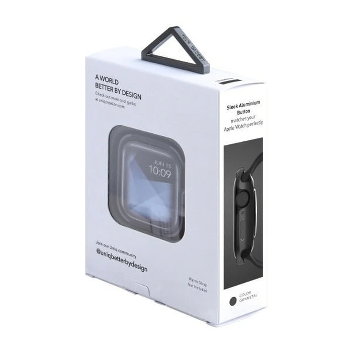 UNIQ Valencia case Apple Watch 4/5/6/7/SE/8/9 40/41MM gray/gunmetal grey