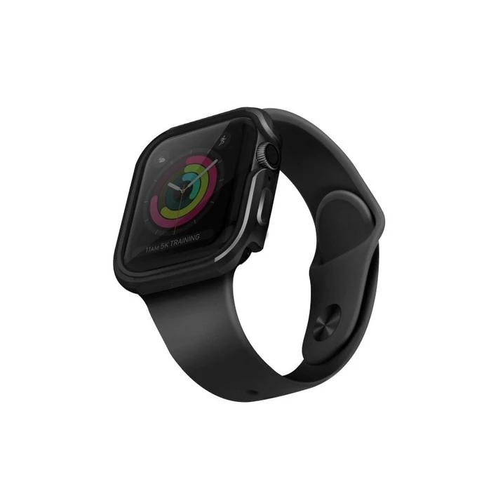 UNIQ Valencia case Apple Watch 4/5/6/7/8/9/SE 44/45mm gray/gunmetal grey
