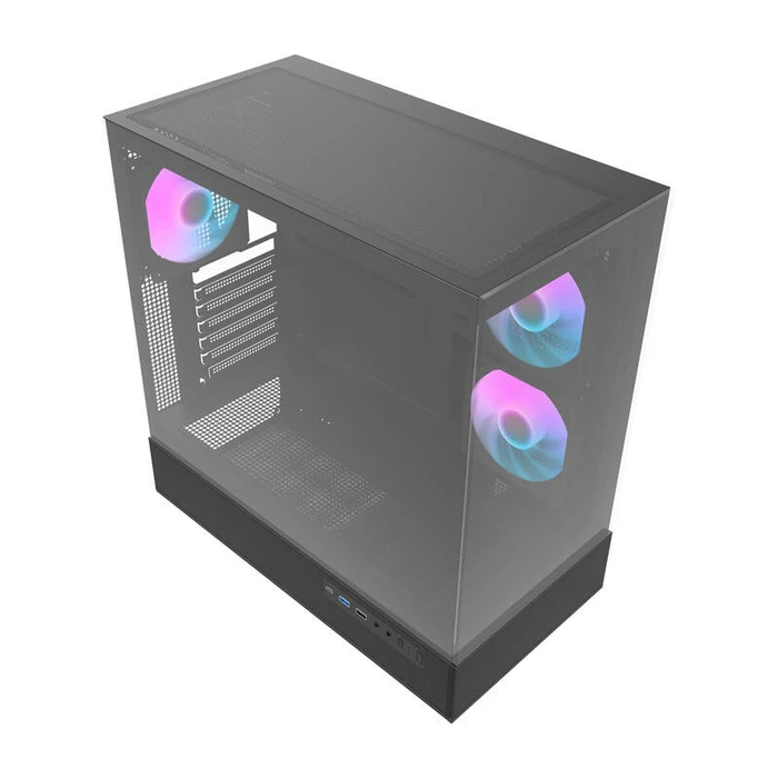Darkflash DPX90 Gaming Midi Tower PC Case with Side Window Black