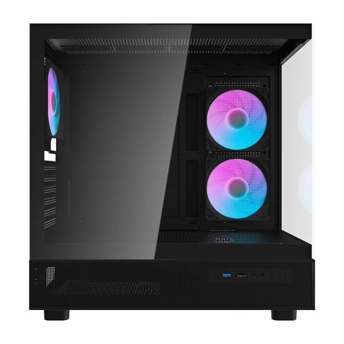 Darkflash DPX90 Gaming Midi Tower PC Case with Side Window Black