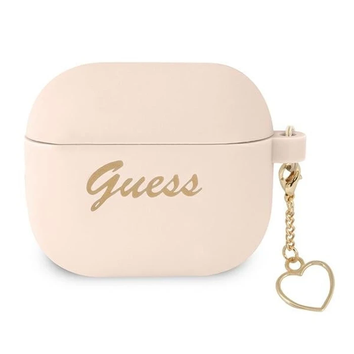 [CR] Guess GUA3LSCHSP Apple AirPods 3 cover pink Silicone Charm Collection