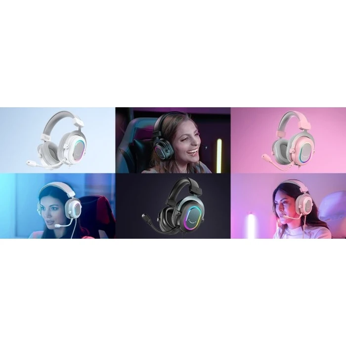 Fifine H6W Over‑Ear USB Gaming Headset (AmpliGame RGB)