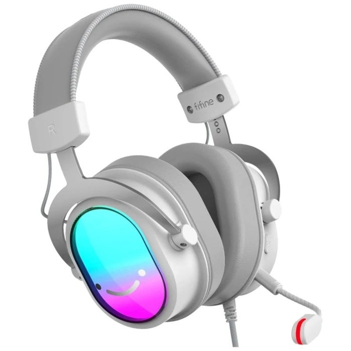 Ακουστικά στούντιο υπερ-αυτιά Fifine H16W 7.1 White RGB