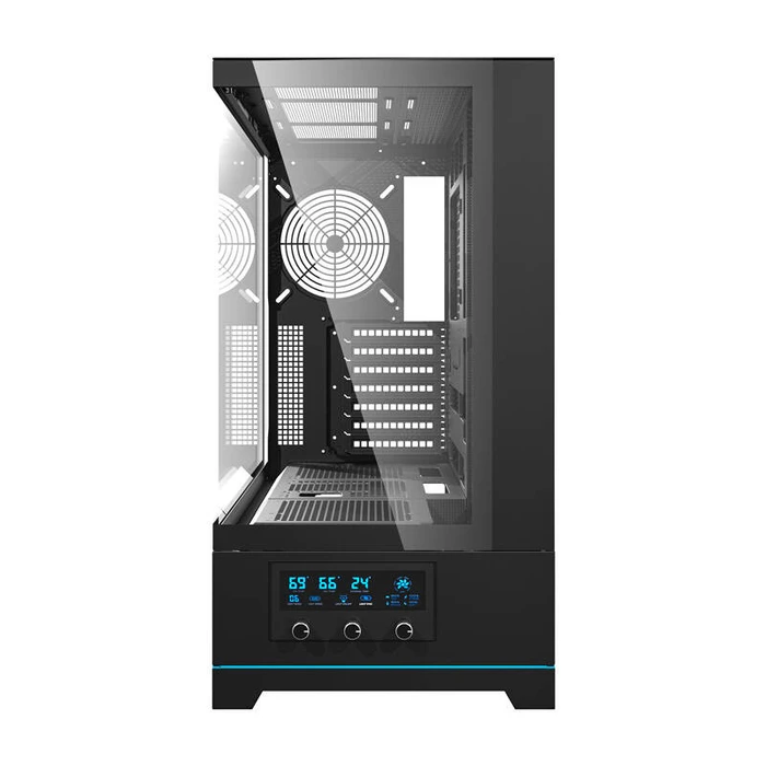 Darkflash DY451 Gaming Midi Tower Κουτί Υπολογιστή με Πλαϊνό Παράθυρο Μαύρο
