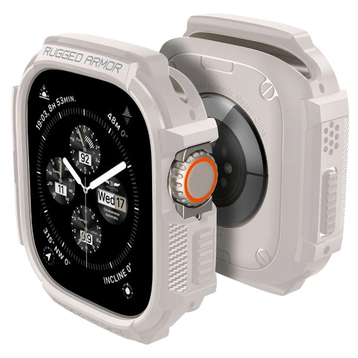 Case Spigen Rugged Armor Apple Watch Ultra 1 / 2 / 3 49mm Dune Beige