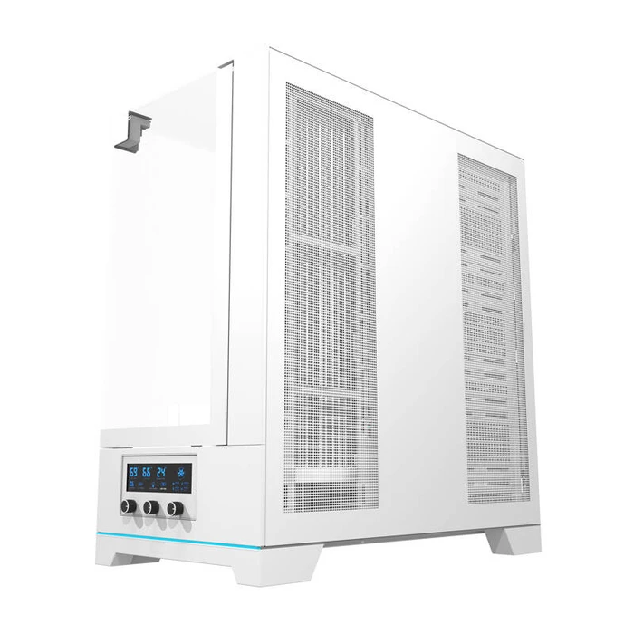 Darkflash DY450 Gaming Midi Tower - Κουτί Υπολογιστή με Πλαϊνό Παράθυρο, Λευκό