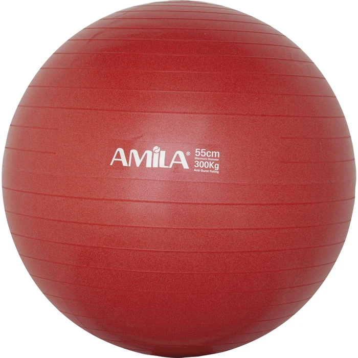 Μπάλα Γυμναστικής Amila Gymball 55cm Κόκκινη Bulk