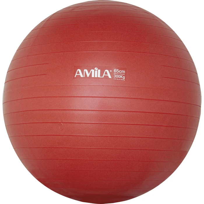 Μπάλα γυμναστικής Amila Gymball 65cm Κόκκινη Bulk