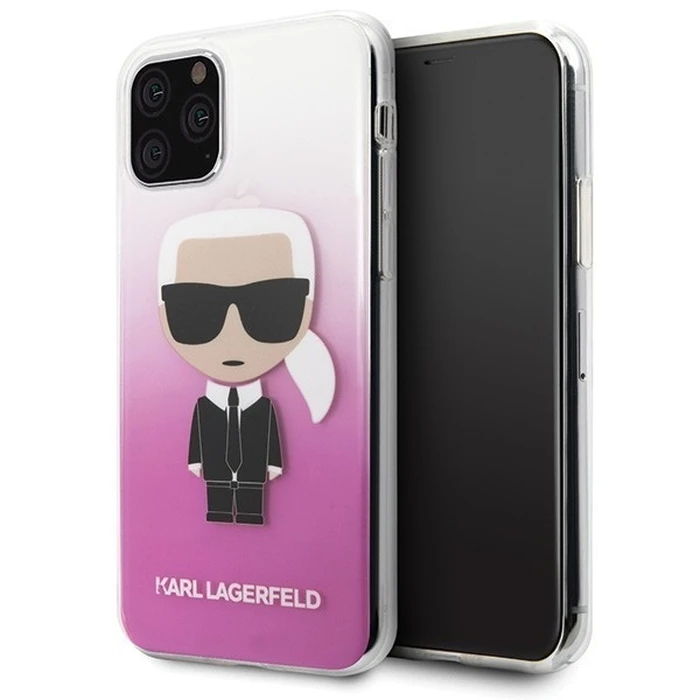 Karl Lagerfeld KLHCN58TRDFKPI iPhone 11 Pro pink Gradient Ikonik Karl