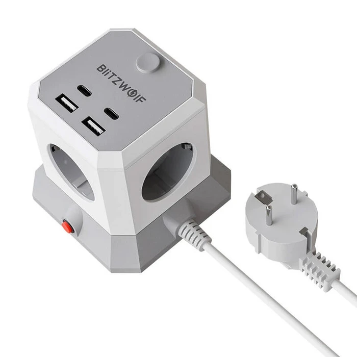 BlitzWolf BW-EC1 Επιτραπέζιος Διανομέας Ρεύματος 4xAC 2xUSB-A 2xUSB-C