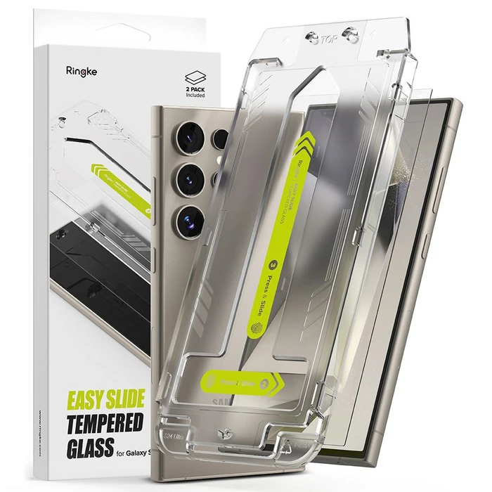 Ringke Easy Slide Samsung Galaxy S24 Ultra Clear [2 PACK]