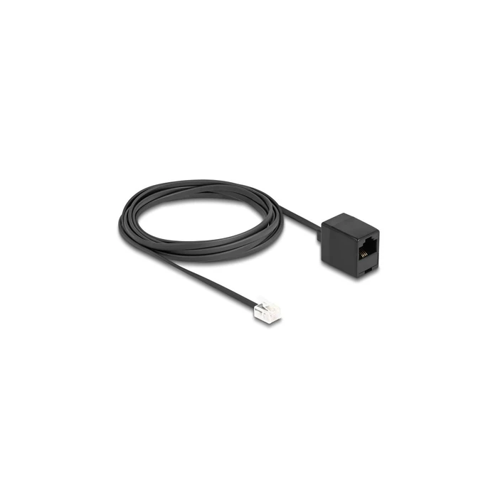 DELOCK Telephone Cable RJ11 Plug to RJ45 Jack, 3 m, Black