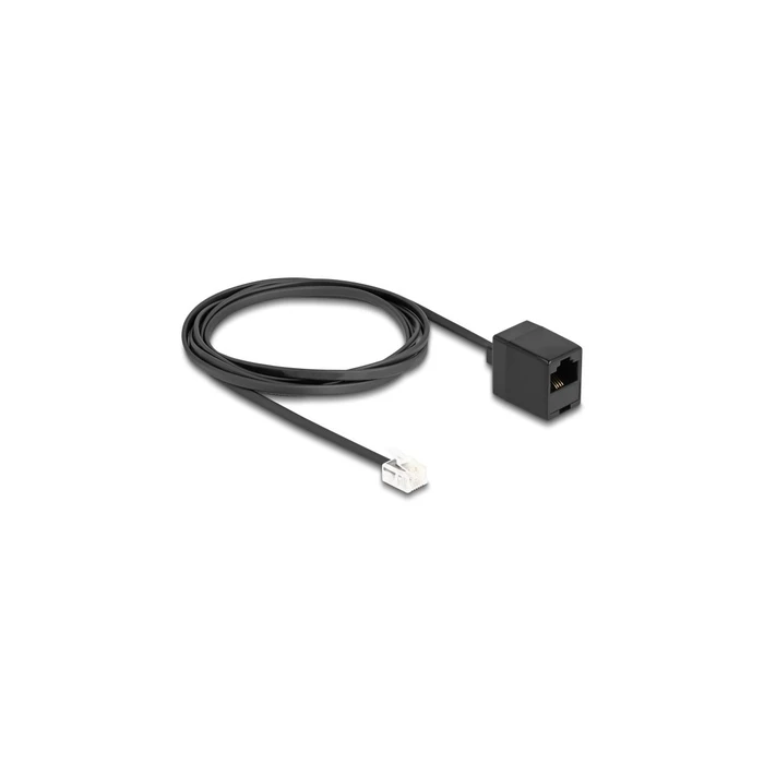 DELOCK Telephone cable RJ11 plug to RJ45 socket black 2 m