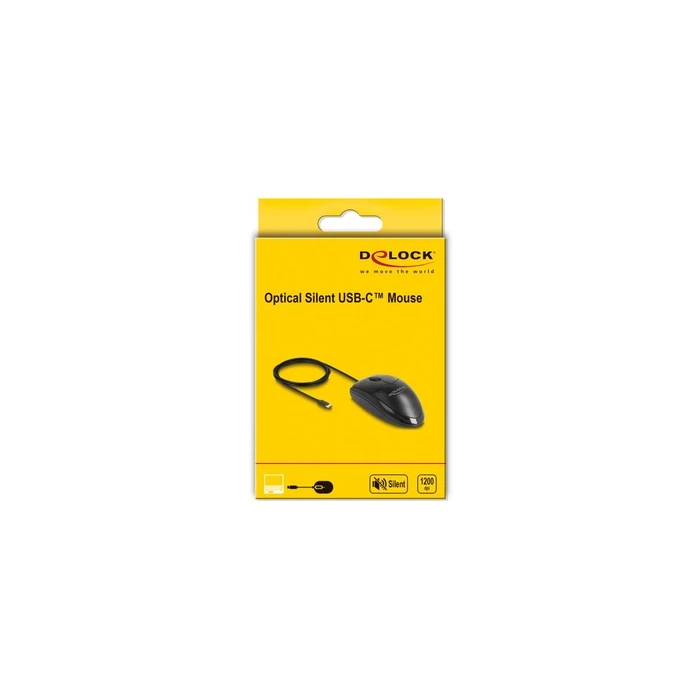 DELOCK Οπτικό USB Type-C Επιτραπέζιο Ποντίκι - Αθόρυβο